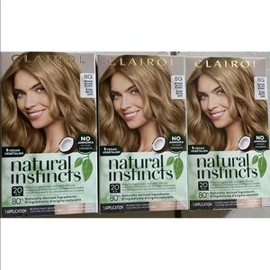 Hair dye 8G medium golden brown
